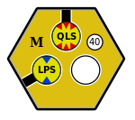 Montreal yellow tile with tokens